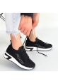 Belan Siyah Triko Bağcıklı Spor Ayakkabı