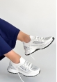 Ceas Beyaz Triko Bağcıklı Spor Ayakkabı