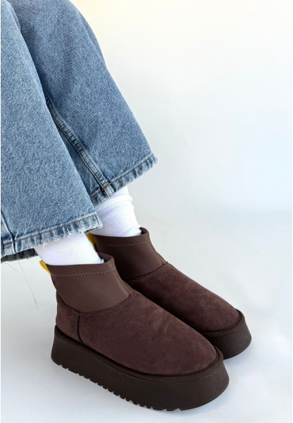 Cuen Kahverengi Süet Bot