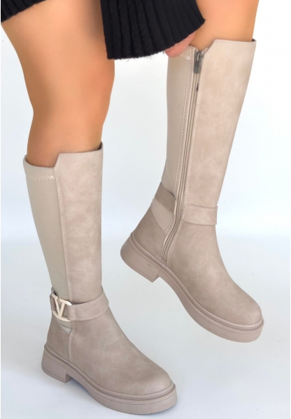 Diona Bej Nubuk Çizme