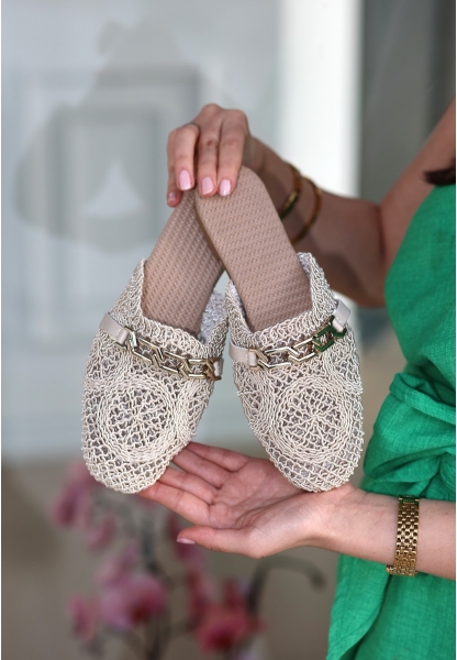 Emert Bej Örgülü Terlik