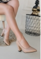 Giort Nude Cilt Topuklu Ayakkabı