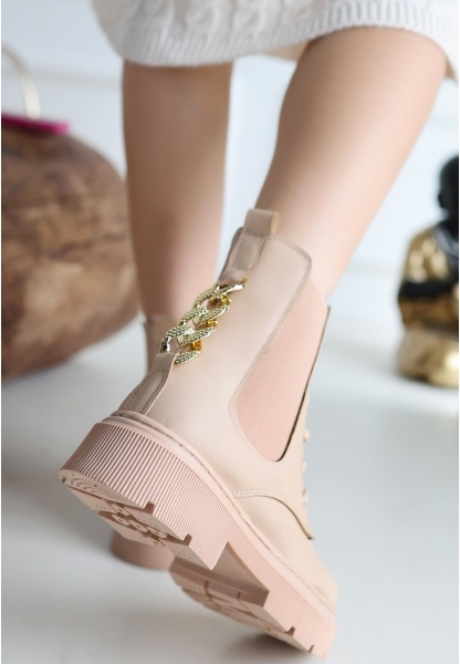 Harte Nude Cilt Bağcıklı Bot