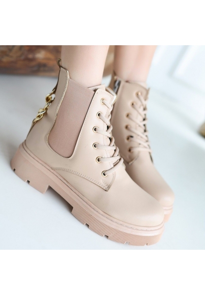 Harte Nude Cilt Bağcıklı Bot