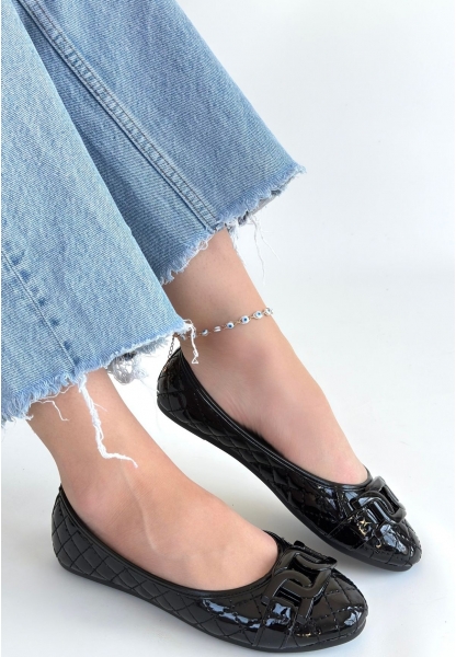 Lawy Siyah Rugan Babet Ayakkabı