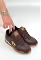 Marje Kahverengi Cilt Bağcıklı Spor Ayakkabı