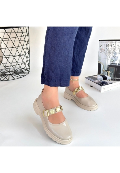 Okira Bej Rugan Oxford Ayakkabı