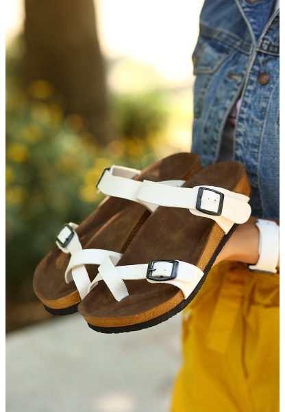 Opil Beyaz Cilt Terlik