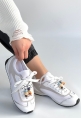 Riaf Beyaz Cilt Bağcıklı Spor Ayakkabı