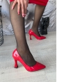 Ulba Kırmızı Rugan Stiletto Ayakkabı