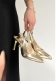 Uster Gold Rugan Topuklu Ayakkabı