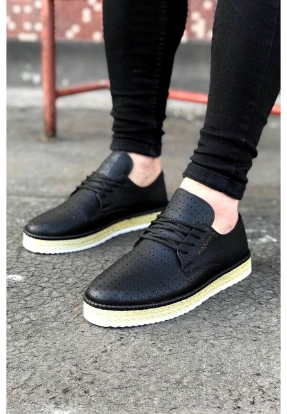 WG013 Siyah Erkek Ayakkabı