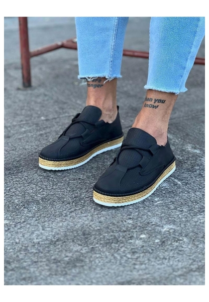 WG015 Siyah Erkek Casual Ayakkabı