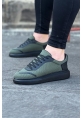 WG019 Haki Triko Erkek Casual Ayakkabı
