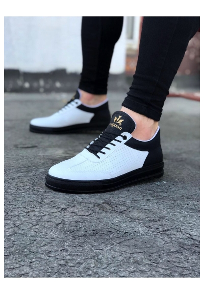 WG022 Beyaz Kömür Erkek Casual Ayakkabı