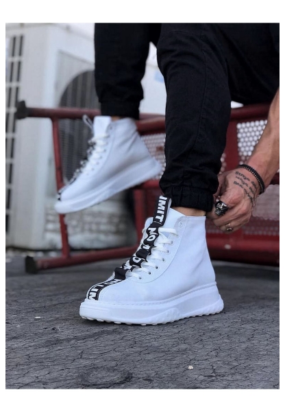  WG03 Beyaz Erkek Yarım Bilek Bot