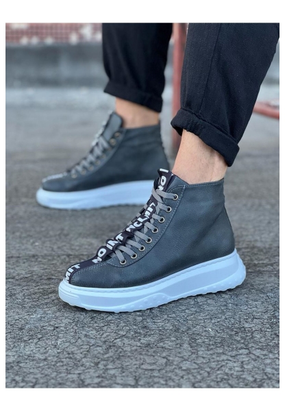 WG03 Gri Erkek Yarım Bilek Bot