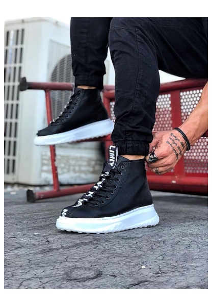  WG03 Siyah Casual Erkek Yarım Bilek Bot