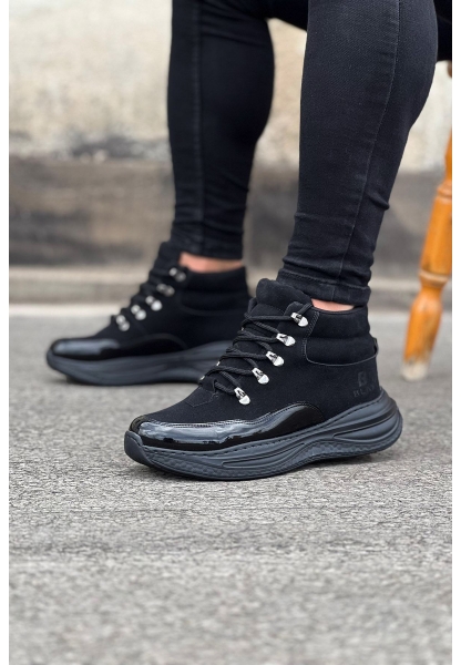 WG035 Kömür Rugan Yüksek Taban Yarım Bilek Bot