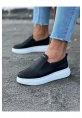 WG049 Siyah Düz Casual Erkek Ayakkabı