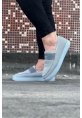 WG061 Gri Triko Babet Erkek Casual Ayakkabı