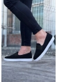  WG061 Siyah Triko Babet Erkek Casual Ayakkabı