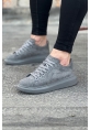  WG096 Gri Süet Günlük Erkek Casual Ayakkabı