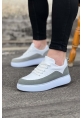 WG162 Beyaz Gri Ortopedik Taban Erkek Casual Ayakkabı