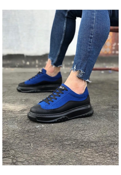 WG507 Kömür Mavi Erkek Ayakkabı